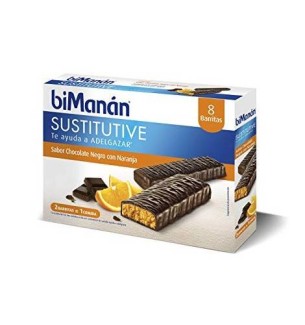 BIMANAN BARRAS CHOCO NARANJA 8U